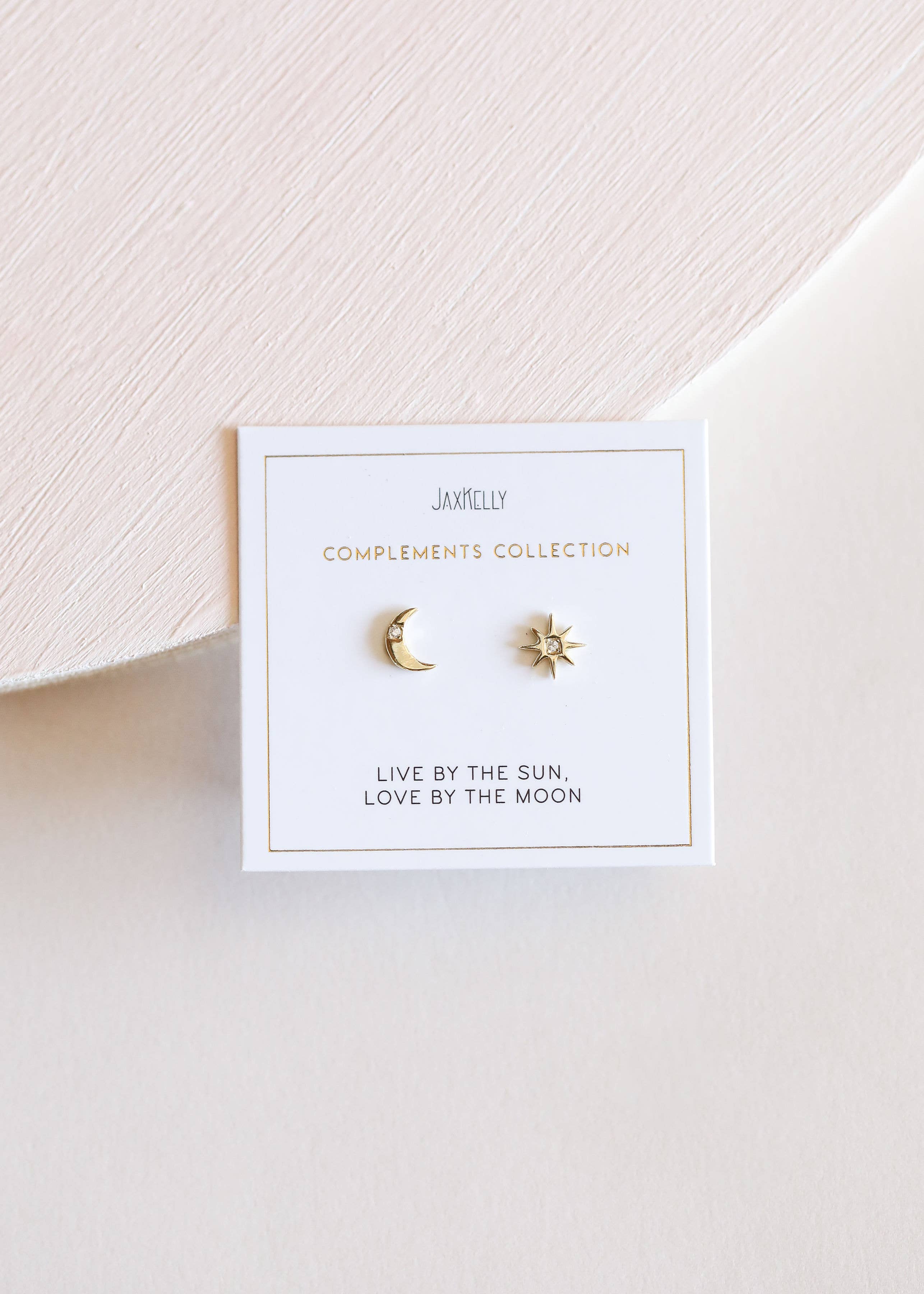 Complements Gold Earrings by JaxKelly | Sun & Moon - Zen&Zip