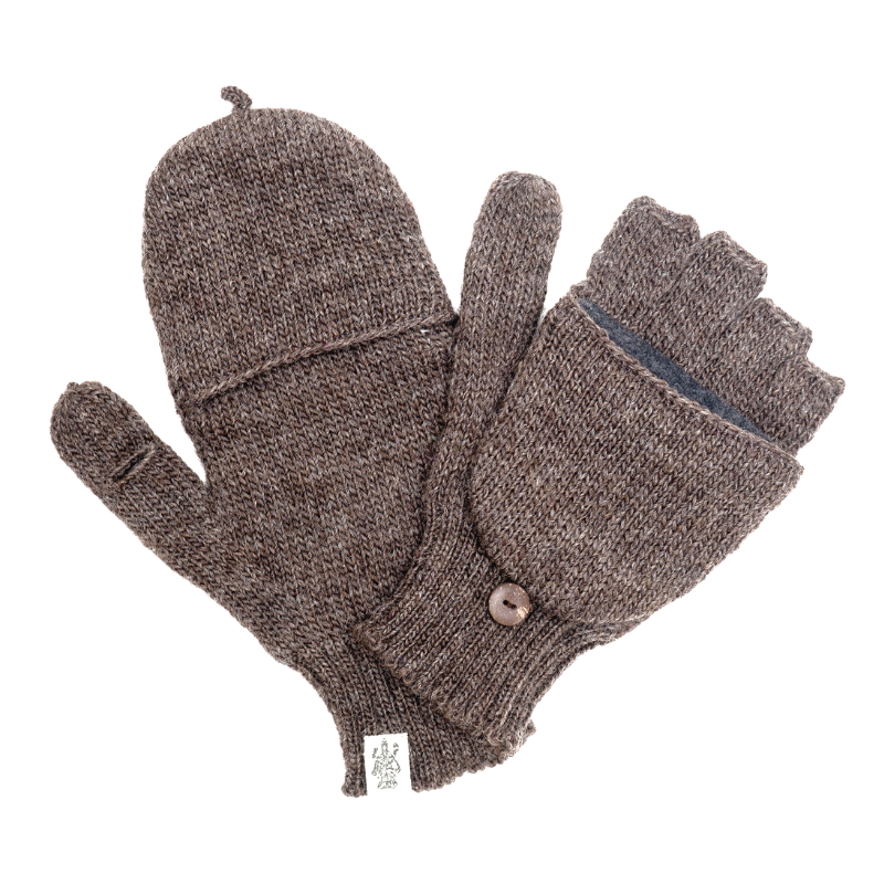 Bryant Fingerless Gloves w/ Flap by Nirvanna Designs
