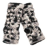 Flower Crochet Fingerless Gloves by Nirvanna Designs