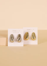 Bold Swirl Earring by JaxKelly | Silver