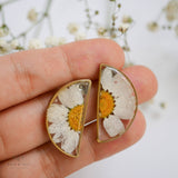 Split Studs: Clear/Daisy - Zen&Zip