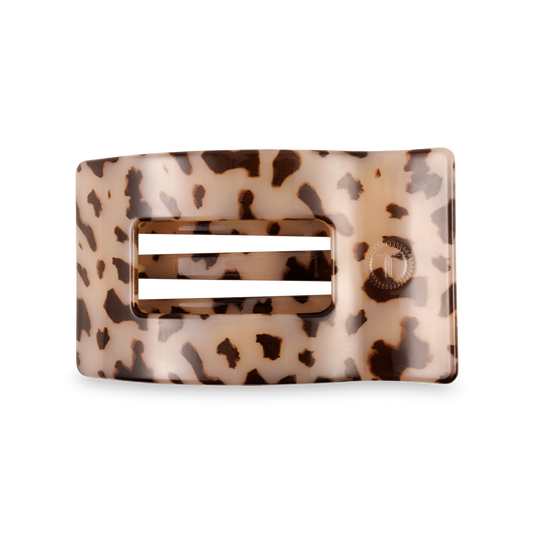 Flat Rectangle Hair Clip | Medium | Blonde Tortoise - Zen&Zip