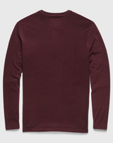 Sean Super Soft Classic Henley by SurfSideSupply | Cabernet Heather