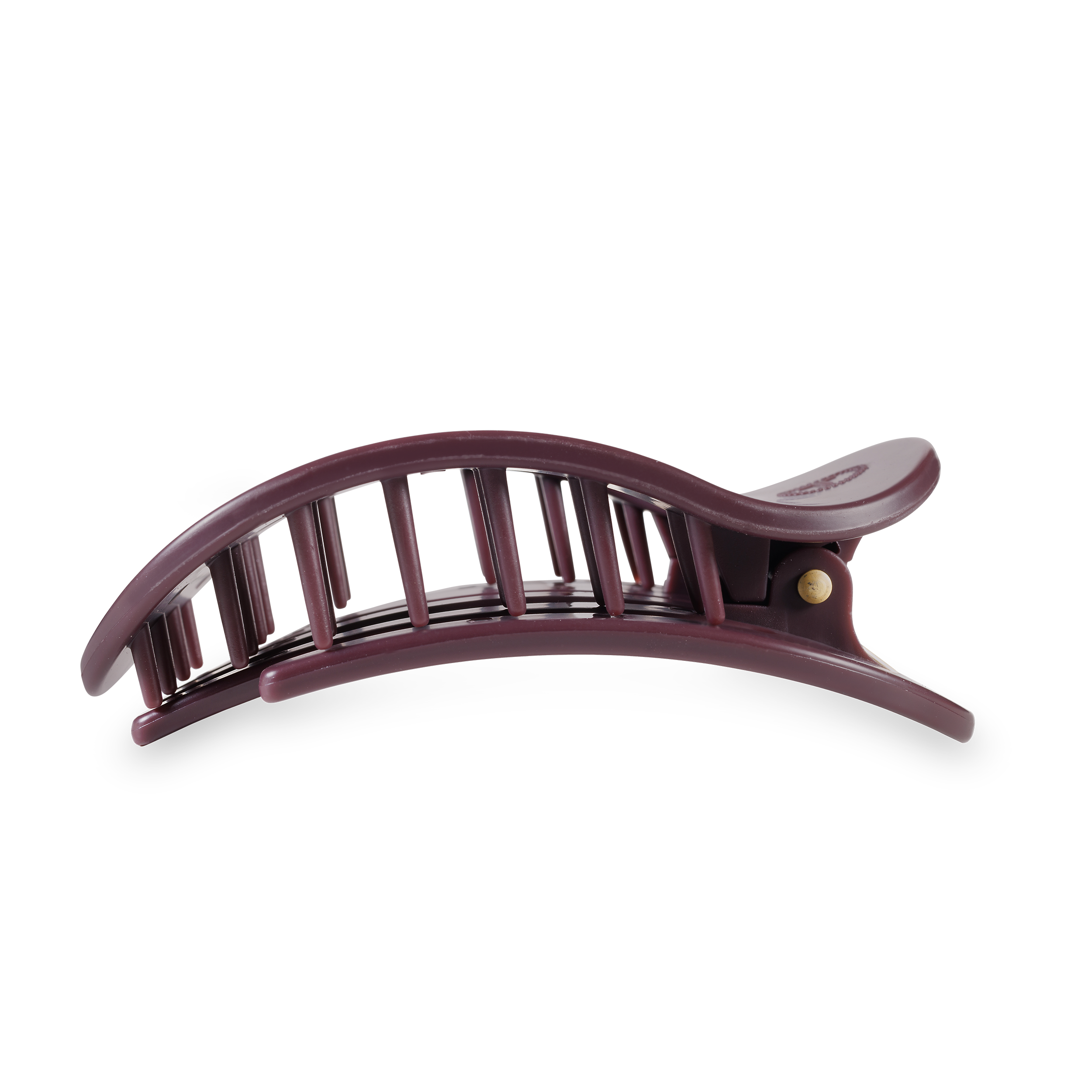 Burgundy Bliss Large Flat Round Hair Clip