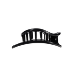 Jet Black Medium Flat Circle Hair Clip