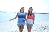 Maui Shell Half Striped Top Cotton by Wooden Ships | Almond Butter Stripe - Zen&Zip