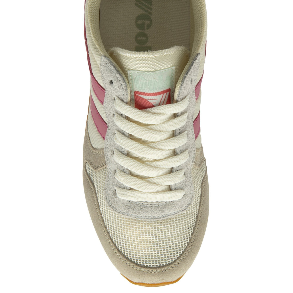 Women's Daytona Sneakers Off White/Feather Grey/Fluro Pink