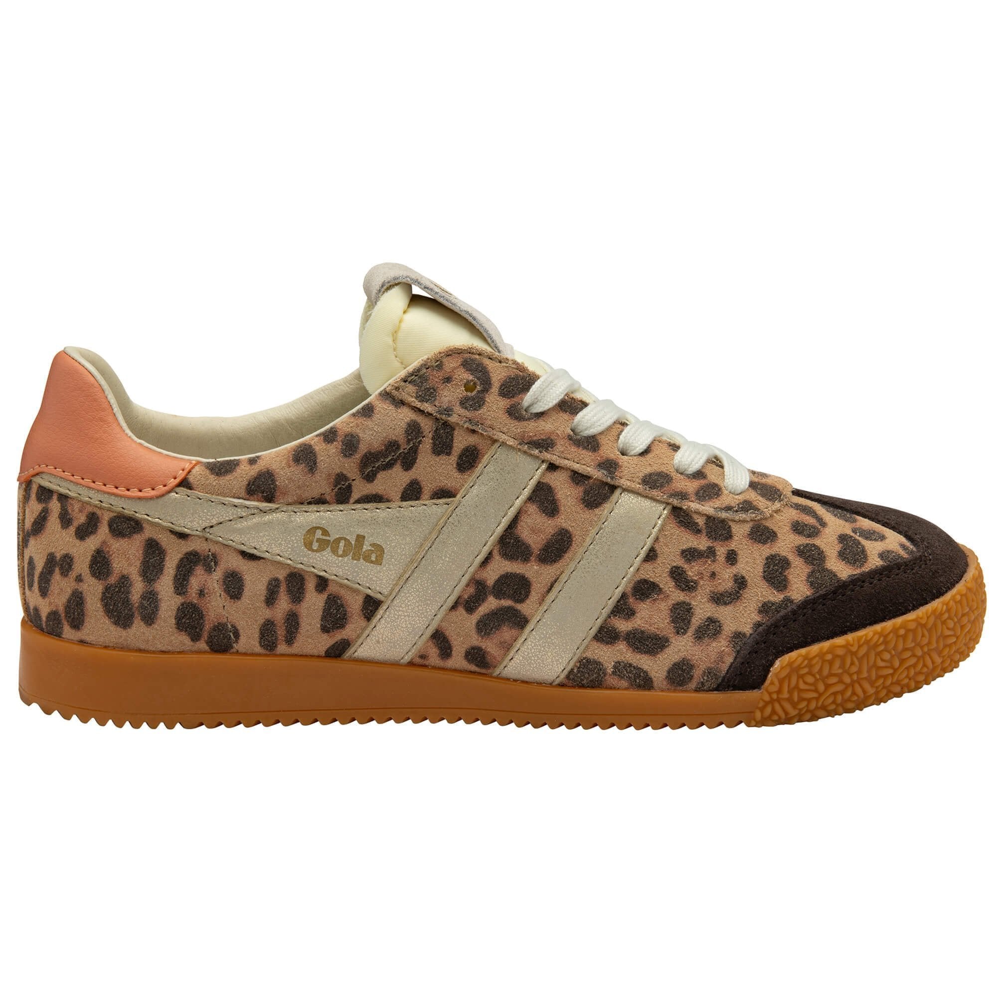 Elan Safari Sneakers by Gola | Leopard/Mocha/Gold/Terracotta