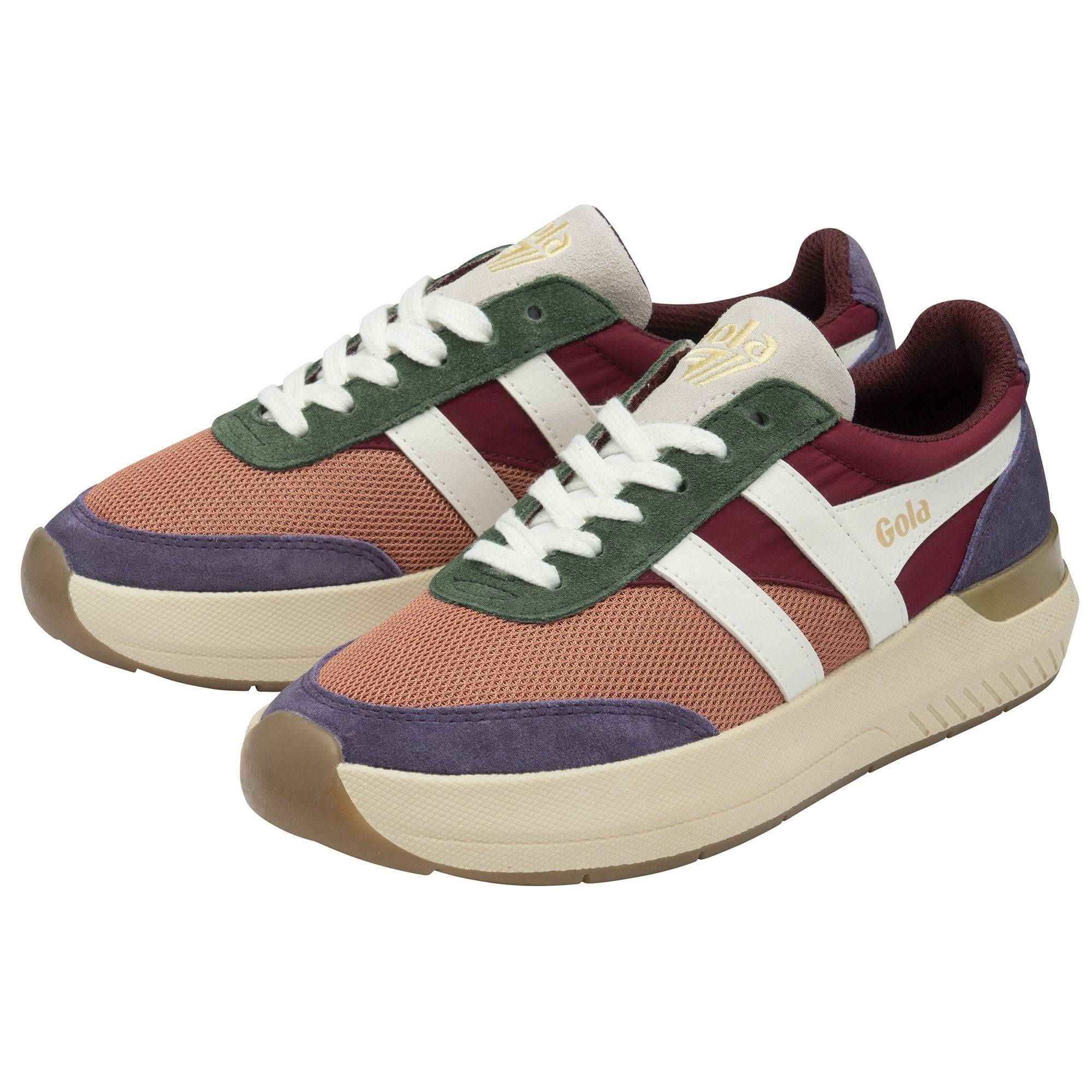 Raven Sneakers by Gola |Terracotta/Cerise/Plum