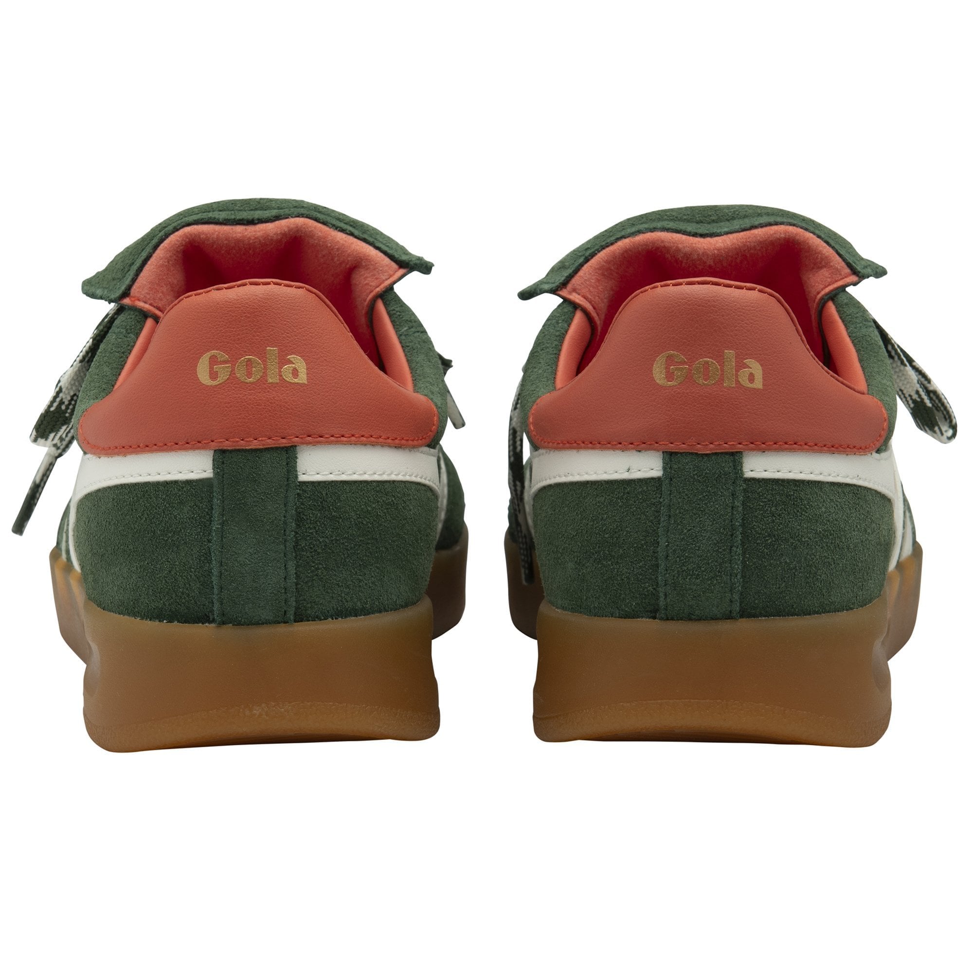 Stadia ’86 Sneakers by Gola | Evergreen/Off White/Hot Coral/Gum