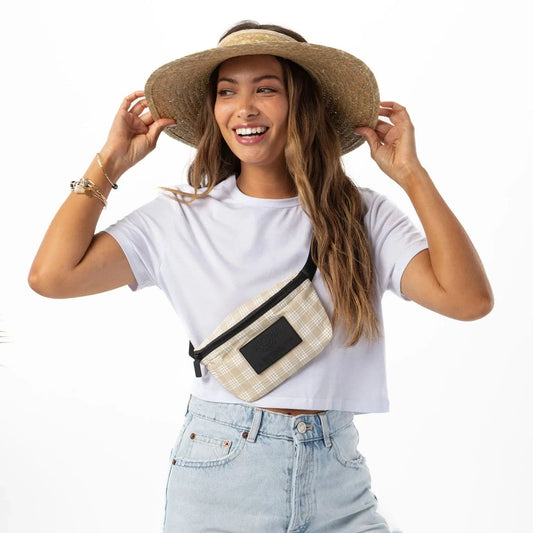 Palaka Mini Hip Pack by Aloha Collection | Macadamia - Zen&Zip