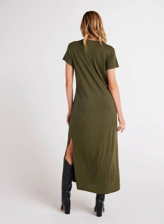 Knit VNeck Maxi Dress by Bella Dahl | Italian Herb - Zen&Zip