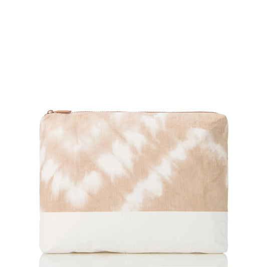 Shibori Mid Pouch by Aloha Collection | Sandstone