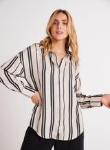 Oversize Button Down Soft Ecru