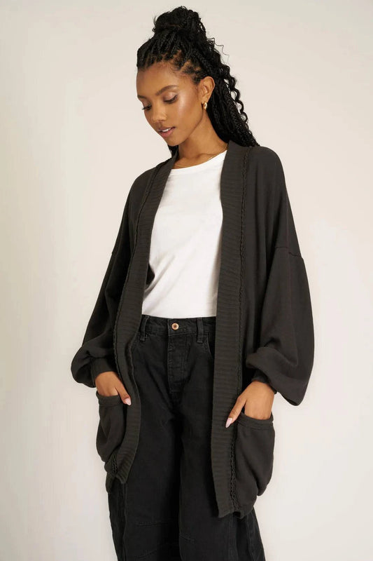 Azalea Boyfriend Cardi by Project Social T | Vintage Black