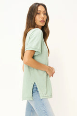 Knockout V Neck Tee Endless Sky