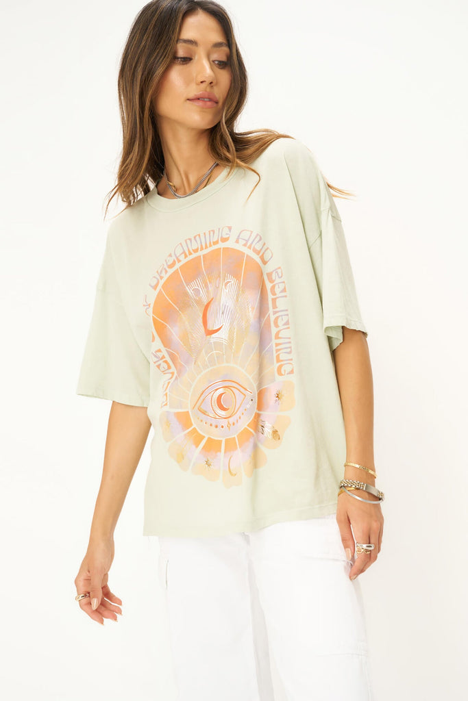 Never Stop Dreaming Perfect Bf Tee Desert Sage
