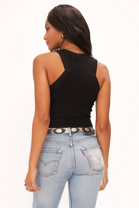 Player Racerback Rib Tank by Project Social T | Black - Zen&Zip