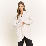 Ready to Relax Cardigan Ivory, front