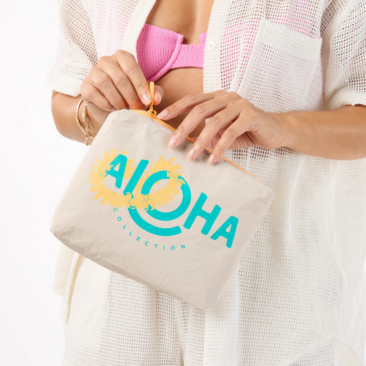 Puakenikeni ALOHA Small by Aloha Collection | Blue Lagoon/Sandstone