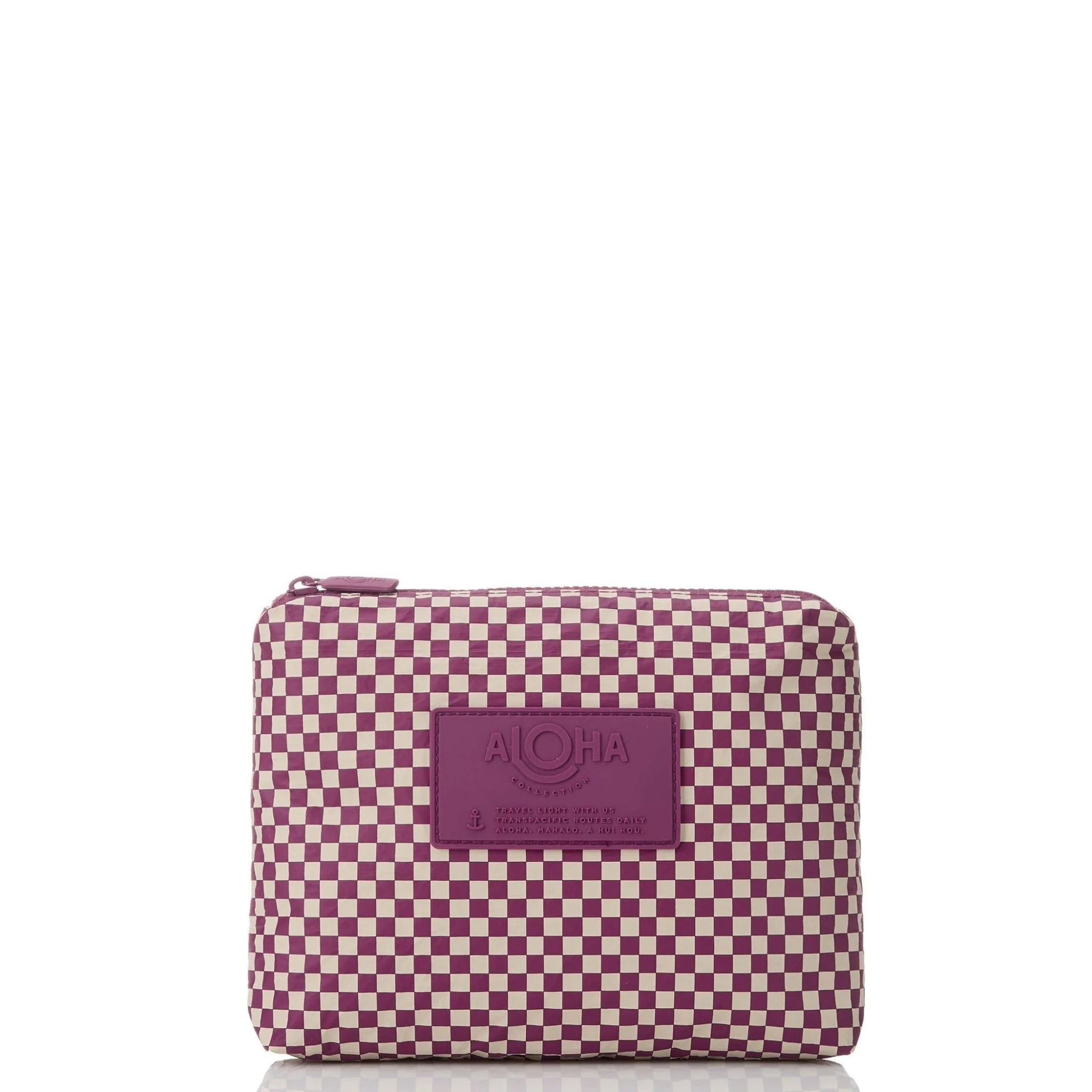 Tiny Check Mini by Aloha Collection | Sandstone/Plum