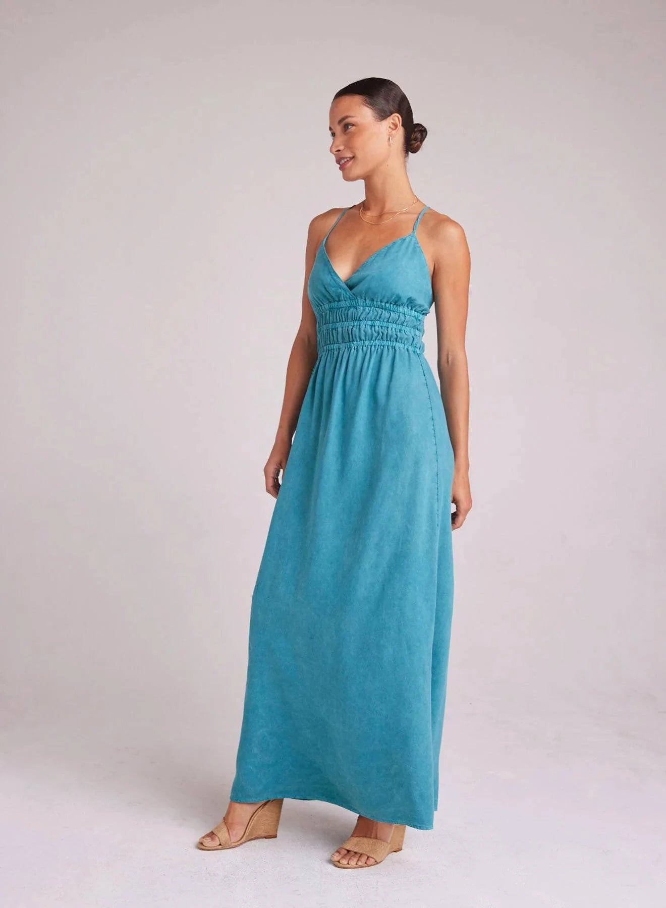 Smocked Cami Maxi Dress by Bella Dahl | Deep Azure