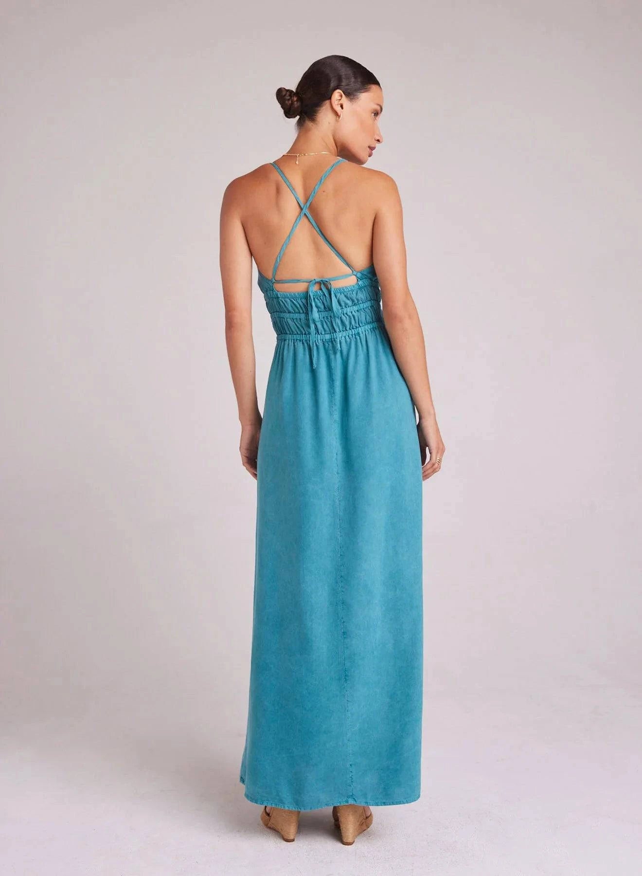 Smocked Cami Maxi Dress by Bella Dahl | Deep Azure