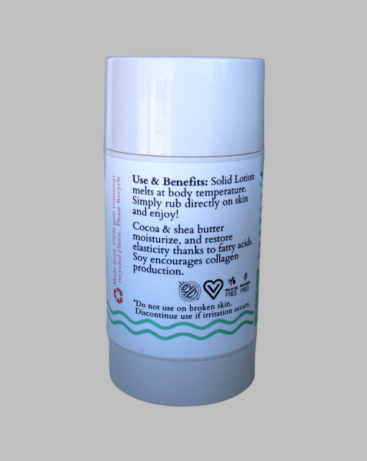 Solid Lotion Twist Up Tube by Beach Naturals | Eucalyptus Mint