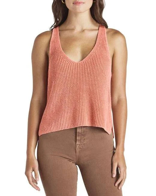 Deirdre Sweater Tank by Splendid | Persimmon - Front
