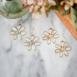 Daisy Stained Glass Earrings