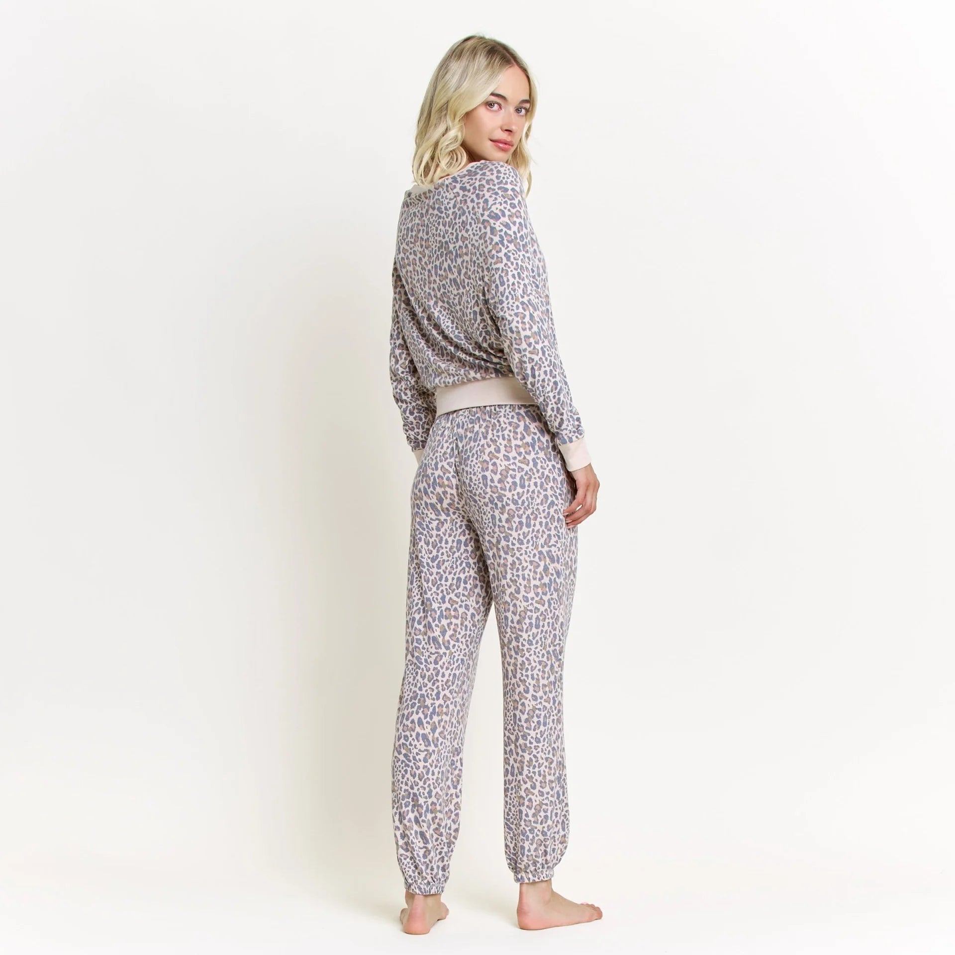 Star Seeker Long Set by Honeydew | Natural Leopard
