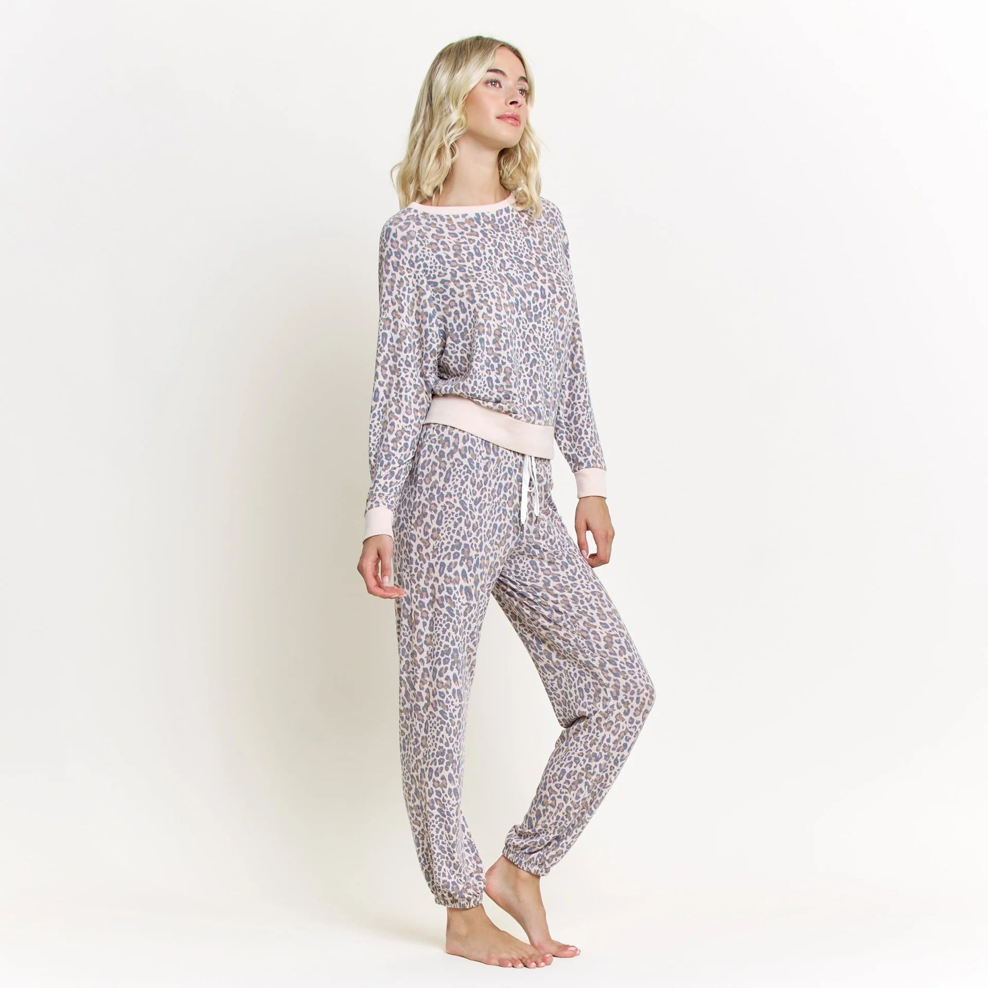 Star Seeker Long Set by Honeydew | Natural Leopard