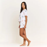 Star Seeker Tee Shortie Set by Honeydew | Ivory Western Suns