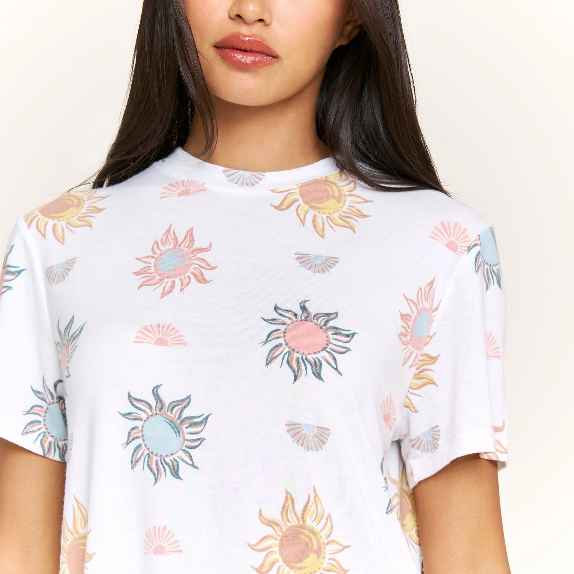 Star Seeker Tee Shortie Set by Honeydew | Ivory Western Suns