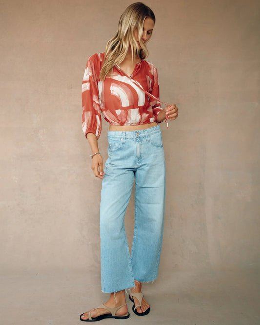 Tie Up Pullover Top by Bella Dahl | Abstract Art Print