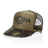 Aloha Trucker Black Camo