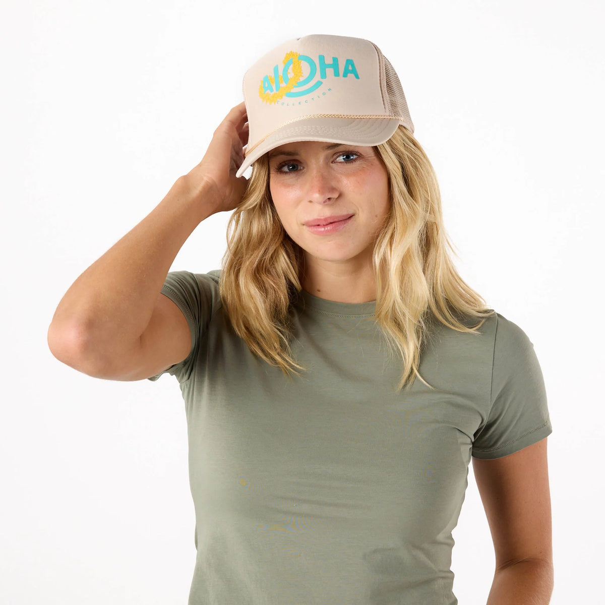 Lei ALOHA Trucker by Aloha Collection | Sandstone