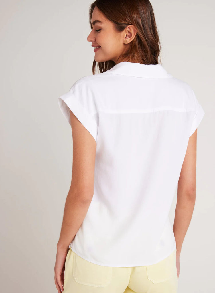 Two Pocket Short Sleeve Shirt White