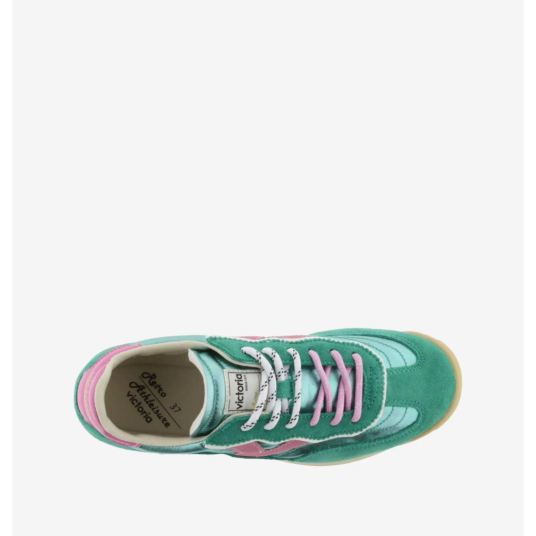 Saturno Classic Trainer by Victoria Shoes| Metallic Jade - Zen&Zip