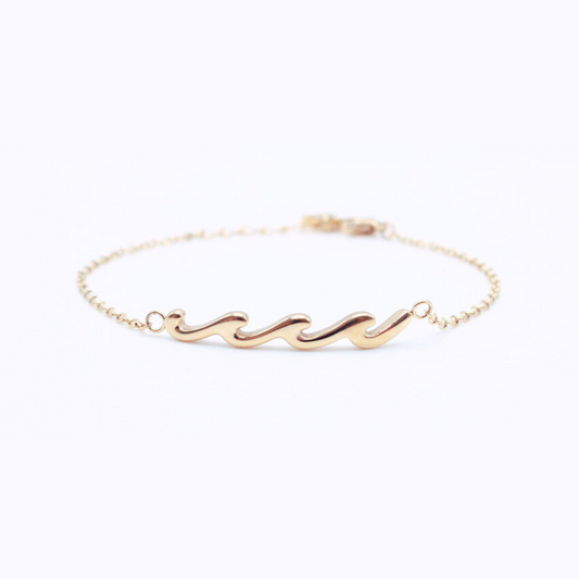 Wave Charm Bracelet Set