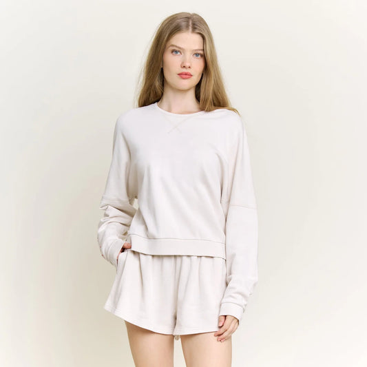 Weekend Club LS Shortie Set by Honeydew | Putty