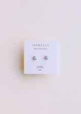 Simple Stud - Fire Opal- Earring - Zen&Zip