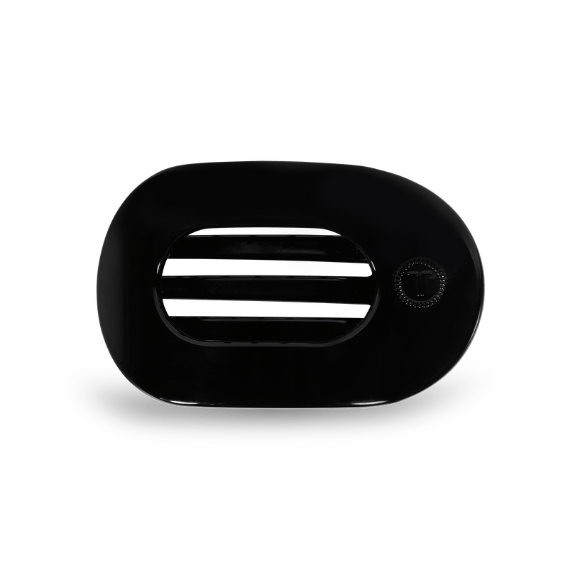 Jet Black Small Flat Round Clip