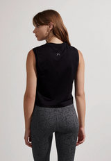 Page Seamless Crop Tank Black