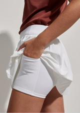 Kalmia Mid Rise Skort 14.5 White