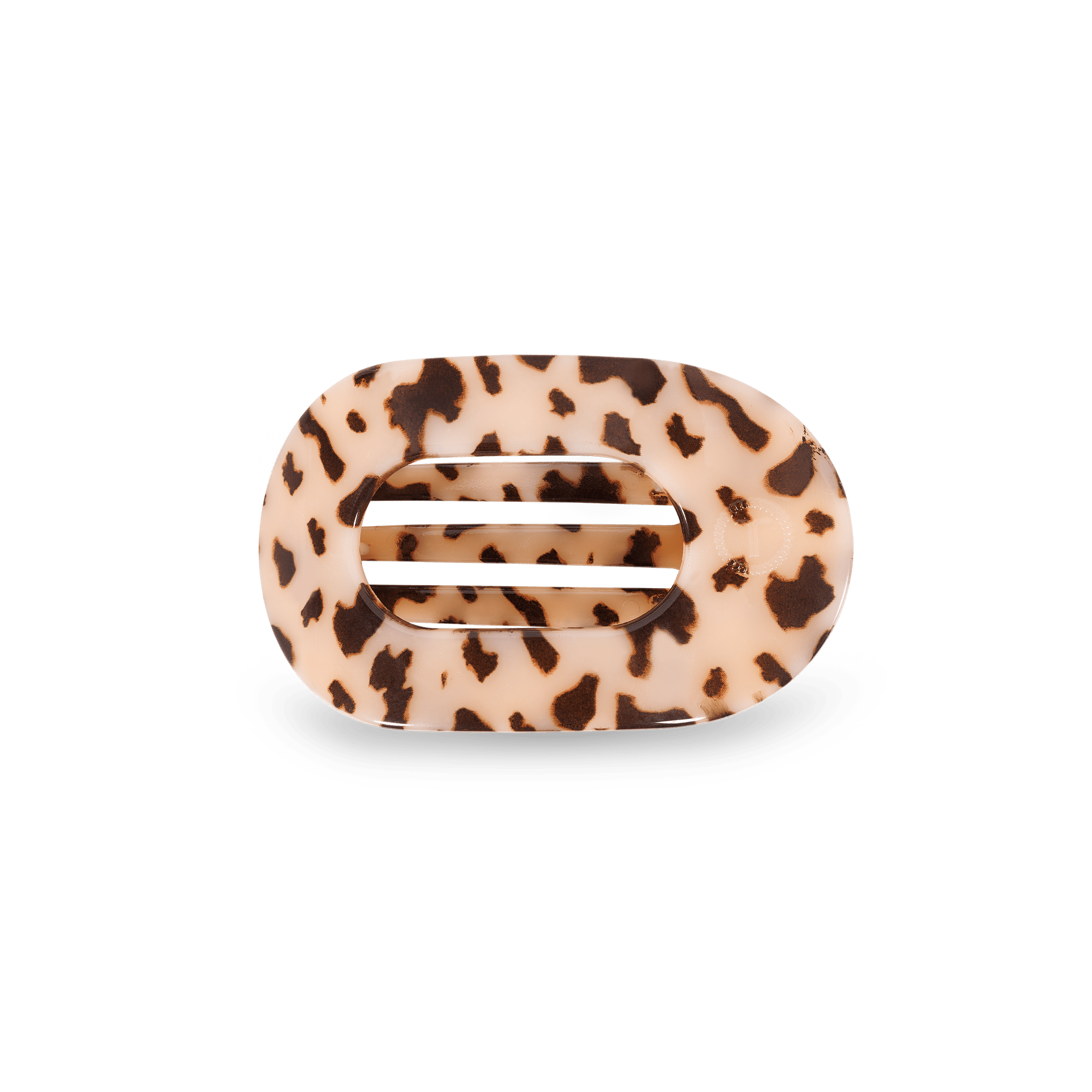 Blonde Tortoise Small Flat Round Clip - Zen&Zip