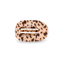 Blonde Tortoise Small Flat Round Clip