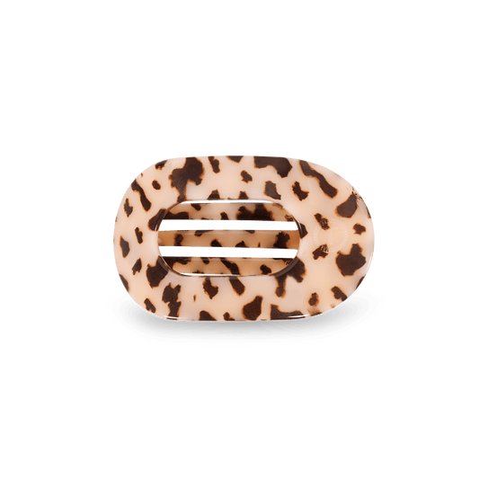 Blonde Tortoise Small Flat Round Clip - Zen&Zip