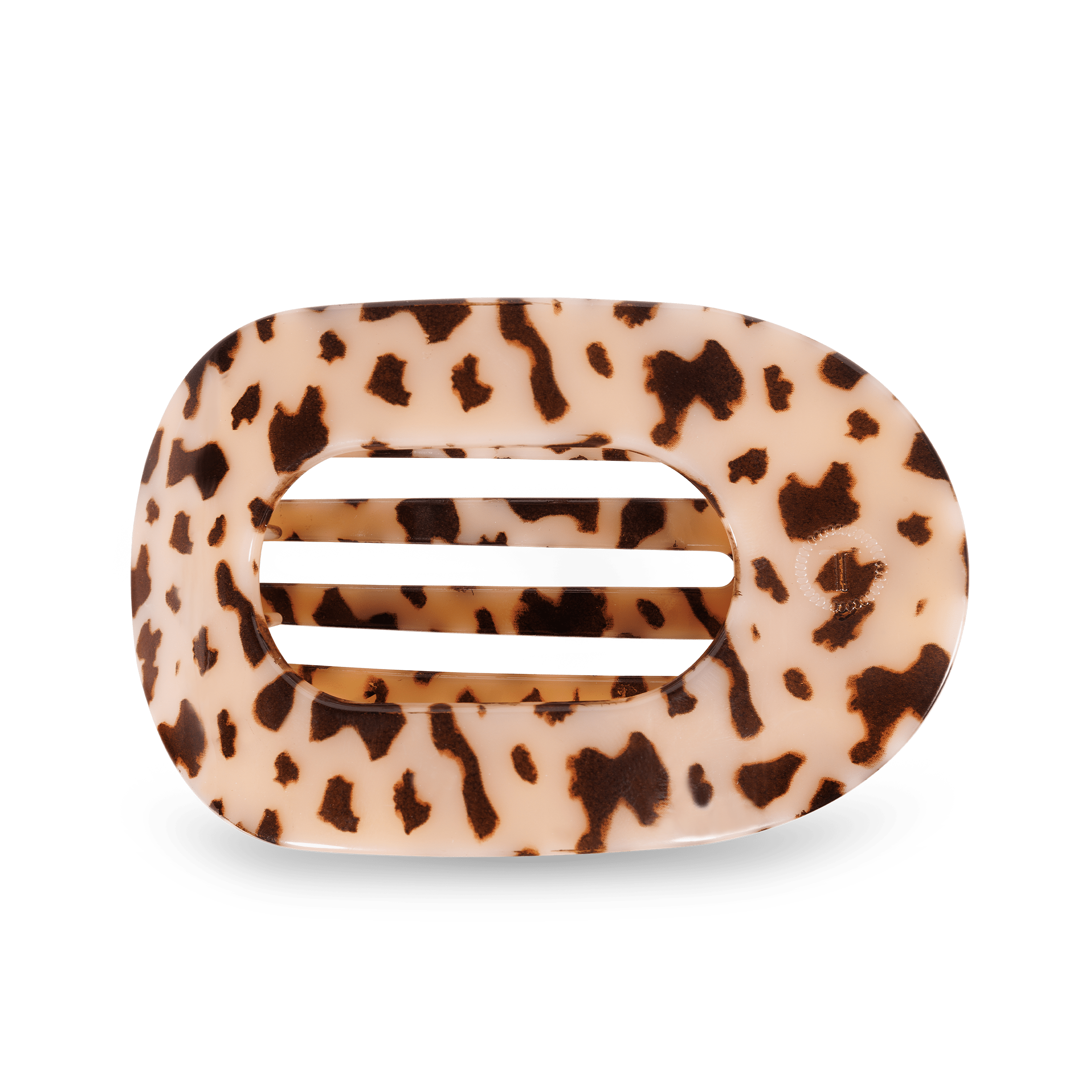Blonde Tortoise Large Flat Round Clip - Zen&Zip