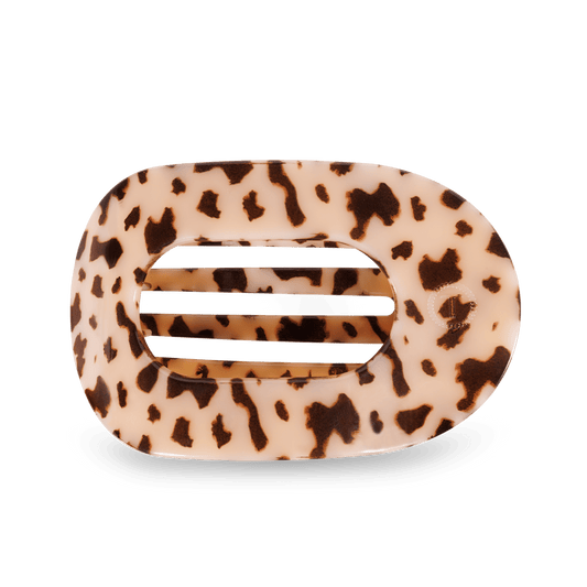 Blonde Tortoise Large Flat Round Clip - Zen&Zip